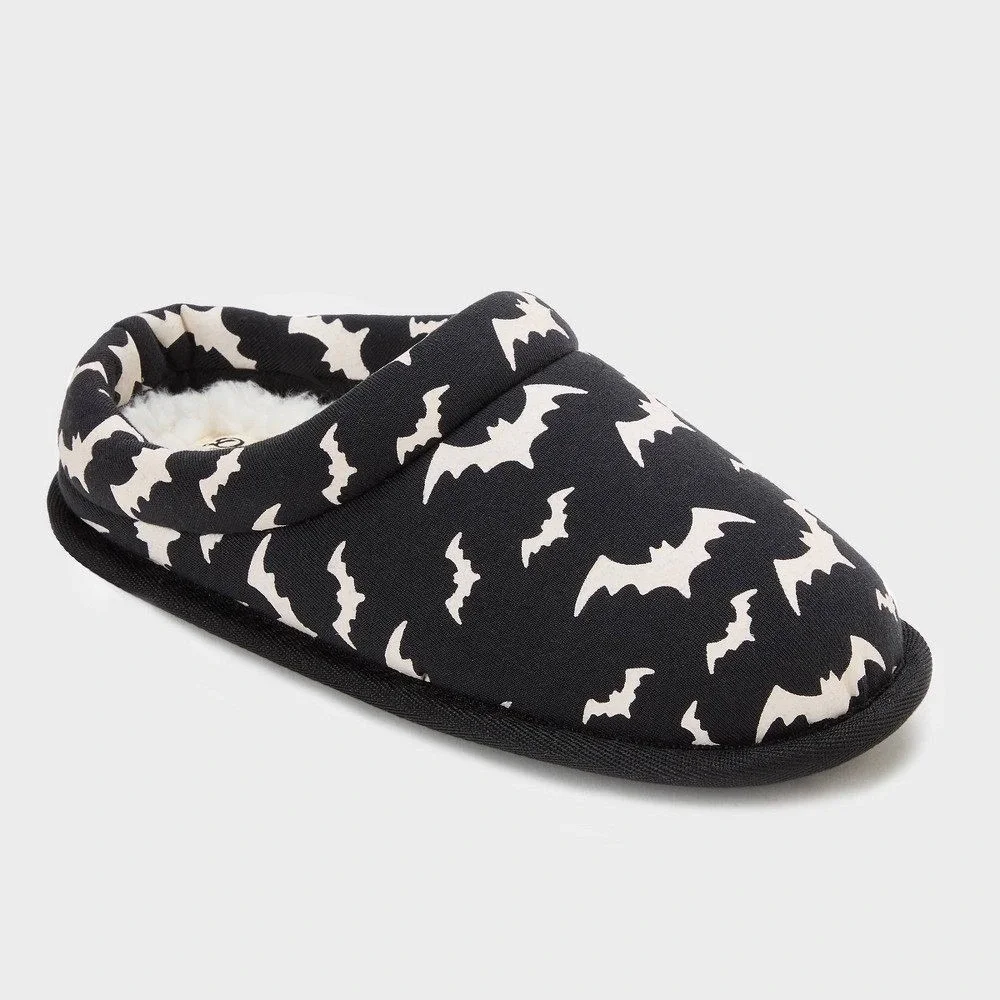 Kids Glow Bat Clog Slippers Black Size 11/12 New With Tags